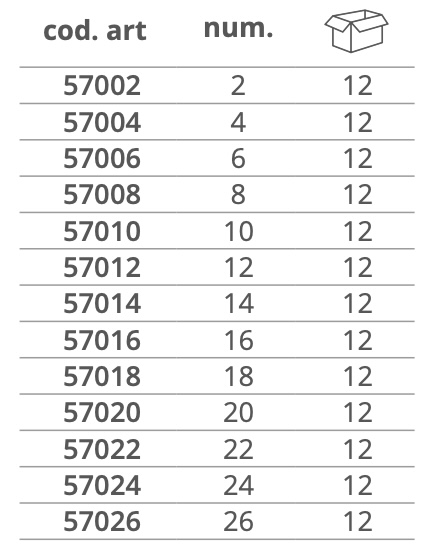 Dimensioni ASTUCCINO PIATTO