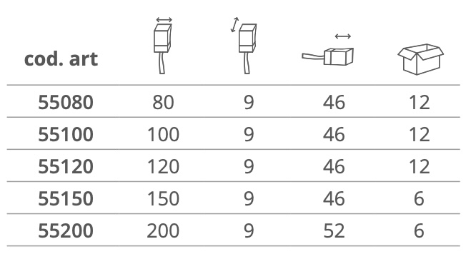 Dimensioni PENNELLESSA SPALTER